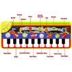 Kids Musical Mats, Music Piano Keyboard Dance Floor Mat Carpet Animal Blanket Touch Playmat Early Education Toys for Baby Girls Boys(43.3x14.2in)