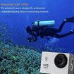 Sport Action Camera Vlog DV, HD 1080P 2.0 inch, 5MP, 120 Degree Wide-Angle, 30m Underwater Waterproof Camcorder(Black)