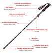 1pcs Walking Stick Outdoor Folding Trekking Poles Nordic Hiking Nature hike Antishock suitable height 150-170 CM