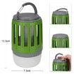 LED Tent Lamp 2-in-1 Bug Zapper Lamp USB Rechargeable Camping Lantern Portable Waterproof Electric Mosquito Killer LED Lantern