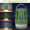 LED Tent Lamp 2-in-1 Bug Zapper Lamp USB Rechargeable Camping Lantern Portable Waterproof Electric Mosquito Killer LED Lantern