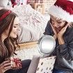 Lighted Makeup Mirror - LED Double Sided 1x/10x Magnification Cosmetic Mirror,7 Inch Battery-Powered 360 Degree Rotation Vanity Mirror with On/Off Push-Button (10x Button Switch Mirror)