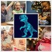 3D Dinosaur Bedside Lamp, T-rex Illusion Laser Night Light 16 Colors Changing Remote Control Novelty Child's Room Decor Xmas Birthday Kids Baby Boy