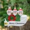 2020 Christmas Tree Hanging Ornament Kit Personalized 3 Family Members Names Decoration