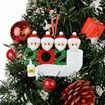 2020 Christmas Tree Hanging Ornament Kit Personalized 4 Family Members Names Decoration