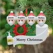 2020 Christmas Tree Hanging Ornament Kit Personalized 4 Family Members Names Decoration
