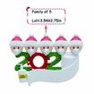 2020 Christmas Tree Hanging Ornament Kit Personalized 5 Family Members Names Decoration