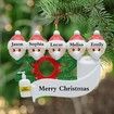 2020 Christmas Tree Hanging Ornament Kit Personalized 5 Family Members Names Decoration