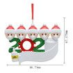 2020 Christmas Tree Hanging Ornament Kit Personalized 5 Family Members Names Decoration