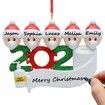 2020 Christmas Tree Hanging Ornament Kit Personalized 5 Family Members Names Decoration