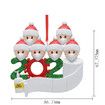 2020 Christmas Tree Hanging Ornament Kit Personalized 6 Family Members Names Decoration