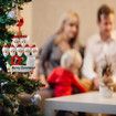 2020 Christmas Tree Hanging Ornament Kit Personalized 6 Family Members Names Decoration