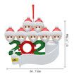 2020 Christmas Tree Hanging Ornament Kit Personalized 7 Family Members Names Decoration
