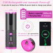 Cordless Automatic Hair Curler|Portable Curling Wand for Hair Styling Anytime Anywhere