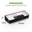 Maxkon Food Vacuum Sealer Food Saver Sealer Machine Grey 64kPa with Free Bags