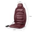 10 Motor Vibration Massage Cushion Heat Massage Chair Pad for Home Office Car