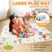 Baby Play Mat Waterproof Kids Crawling Carpet Pad Rug Activity Gym Centre Reversible 200cmx180cmx15mm