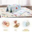 Baby Play Mat Waterproof Kids Crawling Carpet Pad Rug Activity Gym Centre Reversible 200cmx180cmx15mm