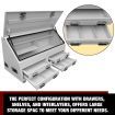 130x60x80cm 4 Drawer Truck Ute Tool Box Storage Toolbox White