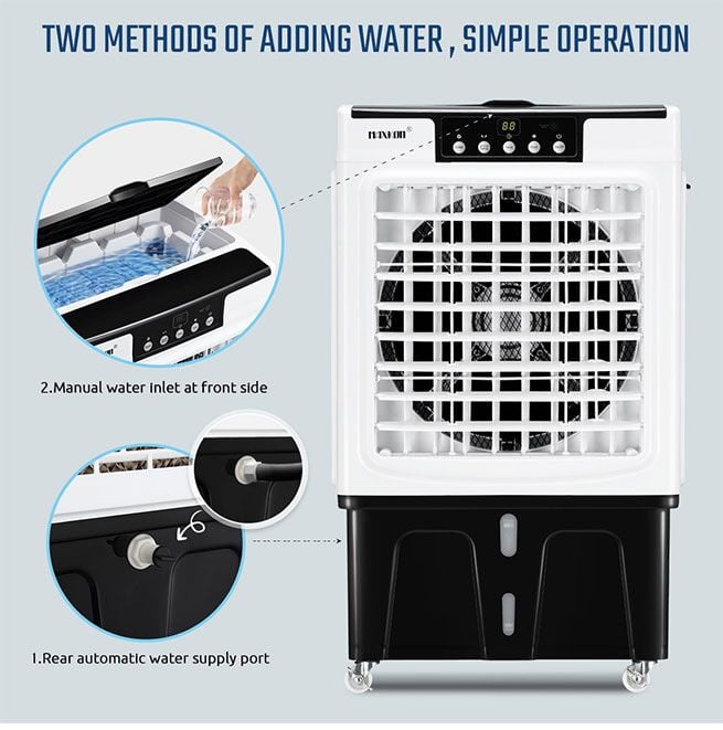Maxkon Portable 30L Evaporative Air Fan Humidifier Cooler Commercial Fan Industrial Purifier