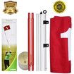 Professional Golf Flagsticks Putting Green Set with 6ft Hole Cup Flags for Practice