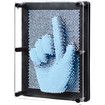 3D Pin Art Toy, Unique Plastic Pin Art Board for Kids (Blue)