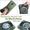 Hydration Bladder 2 Liter Leak Proof Water Reservoir, Military Water Storage Bladder Bag, BPA Free Hydration Pack Replacement, for Hiking Biking Climbing Cycling Running, Large Opening, Green
