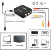 RCA to HDMI, 1080P Mini RCA Composite CVBS AV to HDMI Video Audio Converter Adapter(Black)