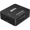 RCA to HDMI, 1080P Mini RCA Composite CVBS AV to HDMI Video Audio Converter Adapter(Black)