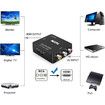 RCA to HDMI, 1080P Mini RCA Composite CVBS AV to HDMI Video Audio Converter Adapter(Black)