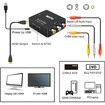 RCA to HDMI, 1080P Mini RCA Composite CVBS AV to HDMI Video Audio Converter Adapter(Black)