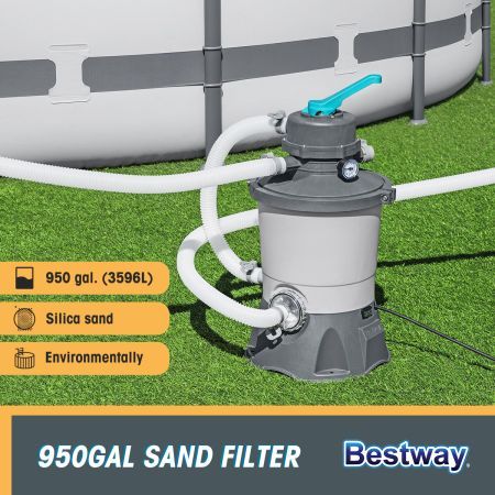 Bestway Flowclear Sand Filter Pump 950 Gal (3596L) for Above Ground Swimming Pool