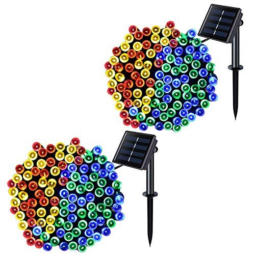 Solar String Lights 8 Patterns 22 Meters 200LED Holiday Outdoor Waterproof Christmas Lantern