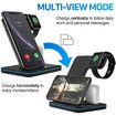 Wireless Charging Station, 3 in 1 Qi Charger for Apple Watch 1 2 3 4 5 6/Airpods, Wireless Charger for iPhone 11/11 Pro/11 Pro Max/XS Max/XS XR Plus Samsung S10 S9 S8 S7 and Qi-Certified Phones
