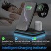 Wireless Charging Station, 3 in 1 Qi Charger for Apple Watch 1 2 3 4 5 6/Airpods, Wireless Charger for iPhone 11/11 Pro/11 Pro Max/XS Max/XS XR Plus Samsung S10 S9 S8 S7 and Qi-Certified Phones