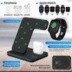 Wireless Charging Station, 3 in 1 Qi Charger for Apple Watch 1 2 3 4 5 6/Airpods, Wireless Charger for iPhone 11/11 Pro/11 Pro Max/XS Max/XS XR Plus Samsung S10 S9 S8 S7 and Qi-Certified Phones