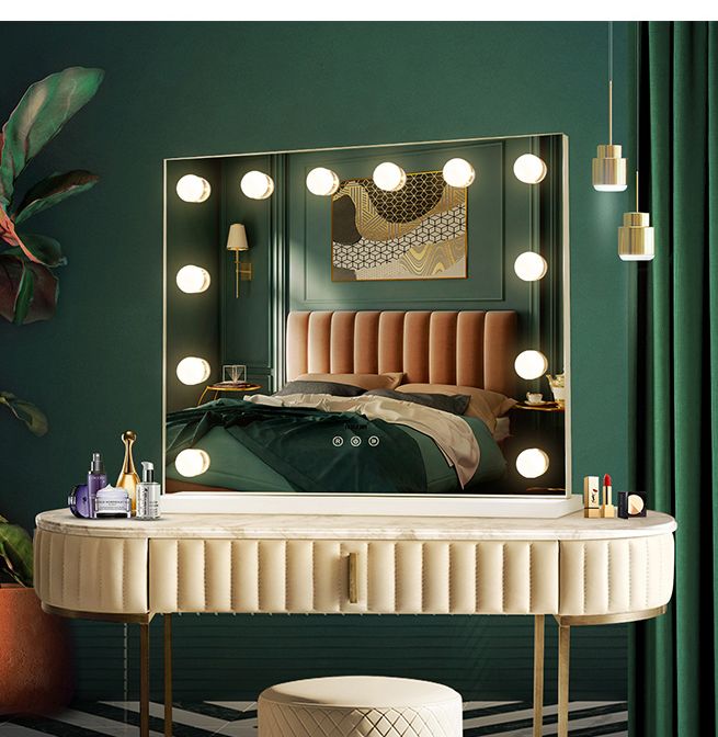 Maxkon Hollywood Style Makeup Mirror Lighted Vanity Mirror with 12 LED Lights