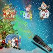 Portable Party Handheld Flashlight Christmas Projector LED Decoration 12 Slides