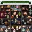Portable Party Handheld Flashlight Christmas Projector LED Decoration 12 Slides