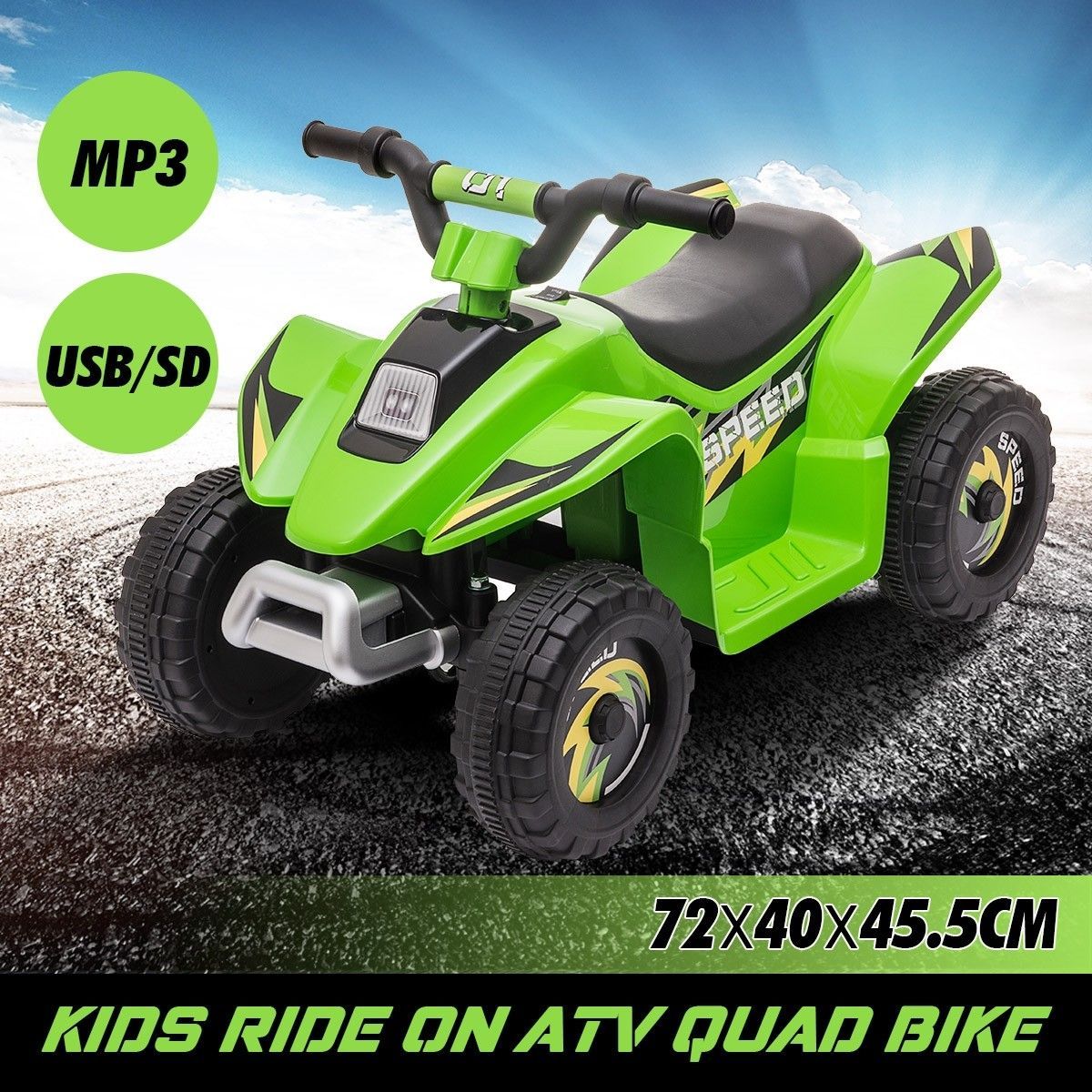 6V Kids Electric Ride On Toy Off Road ATV Quad Bike 4 Wheeler