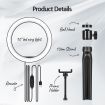 10 Inch LED Ring Light Selfie Ring Light with Desktop Stand for Live Video Photography