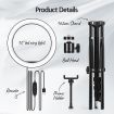 10 Inch LED Ring Light Selfie Ring Light with Tripod Stand for Live Video Photography