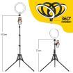 8 Inch LED Ring Light Selfie Ring Light with Tripod Stand for Live Video Photography