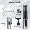 8 Inch LED Ring Light Selfie Ring Light with Tripod Stand for Live Video Photography