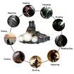 LED Headlamp Flashlight,Rechargeable Headlamp with Red Safety Light,Xtreme Bright,Zoomable 3-Mode Head Lamp for Adults,Hardhat,Li-ion Battery Included