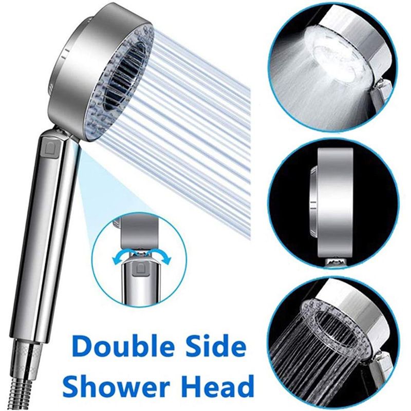 Double-Sided Water Shower Pressure Shower Handheld Nozzle Spray With Shower Gel Container