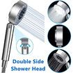 Double-Sided Water Shower Pressure Shower Handheld Nozzle Spray With Shower Gel Container