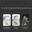 Double-Sided Water Shower Pressure Shower Handheld Nozzle Spray With Shower Gel Container