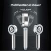 Double-Sided Water Shower Pressure Shower Handheld Nozzle Spray With Shower Gel Container
