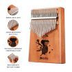 Melodic 17 Keys Koala Kalimba Mahogany Wood Thumb Piano Finger Percussion w/ Tuning Hammer